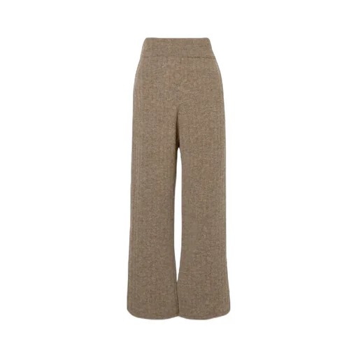 Shad Ribbed Knitted Straight Casual Pants