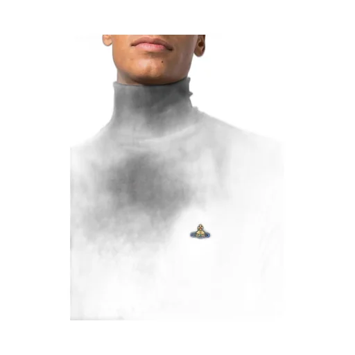 Vivienne Westwood Orb Embroidered Turtleneck Knit Jumper