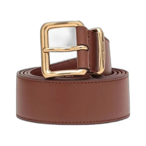 Miu Miu Logo Detailed Buckle Belt