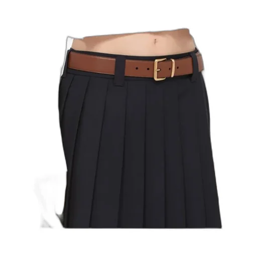 Miu Miu Logo Detailed Buckle Belt