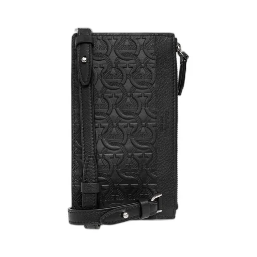 Salvatore Ferragamo Gancini Embossed Smartphone Crossbody Bag