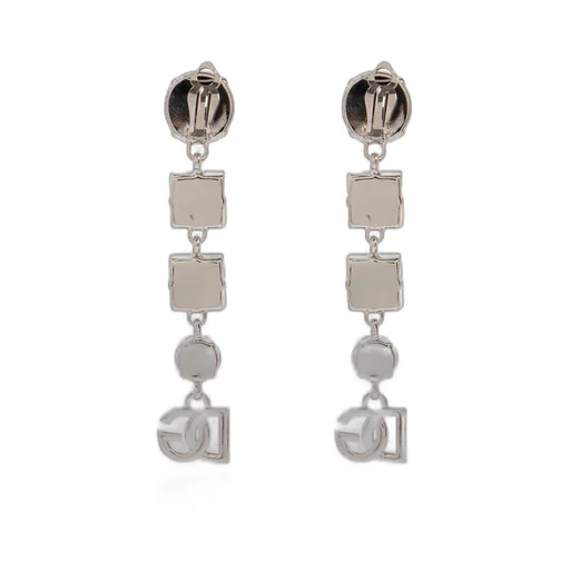 Dolce & Gabbana Dg Logo Embellished Drop Earrings