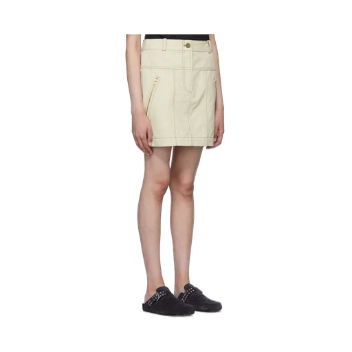Logo Denim Skirt