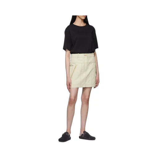 Logo Denim Skirt