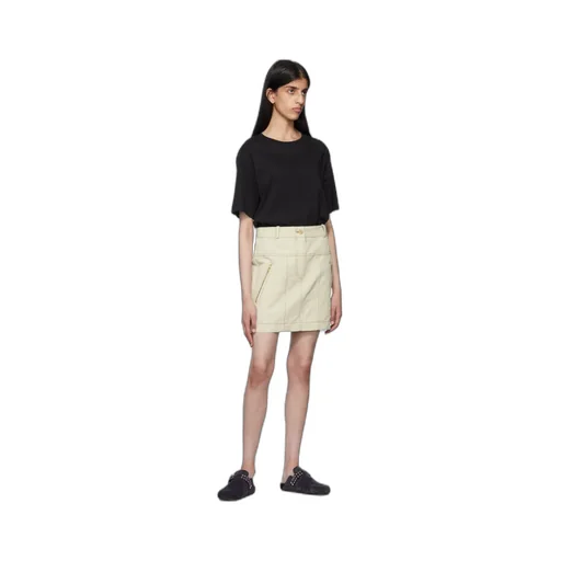 Logo Denim Skirt