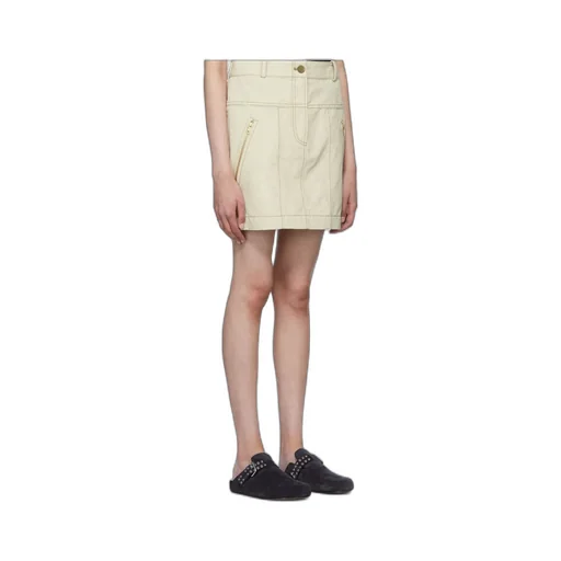 Logo Denim Skirt