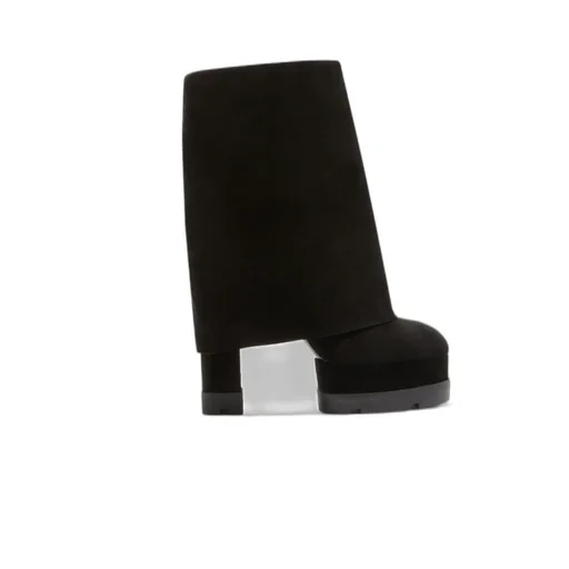 Knee-Length Suede Boots