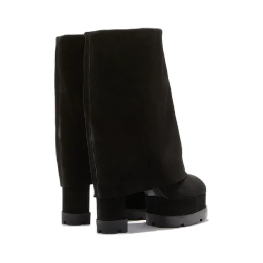 Knee-Length Suede Boots