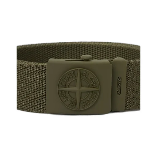 Debossed-Logo Detail Buckle Belt