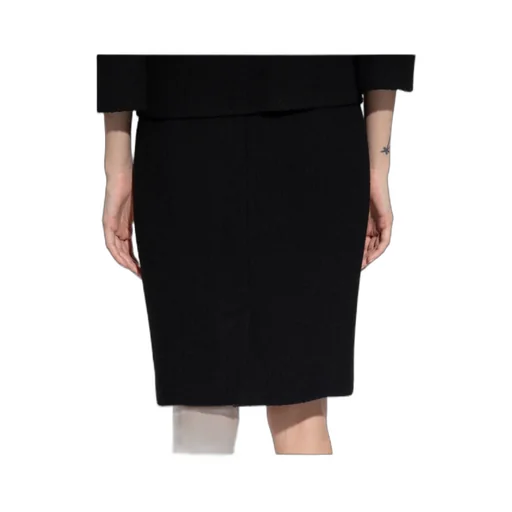 Strap-Detail Pencil Skirt