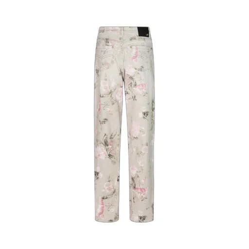 Blumarine Floral Print Boyfriend Jeans