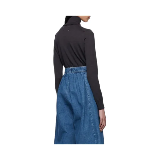 Maison Margiela Roll-Neck Stitching Detailed Jumper