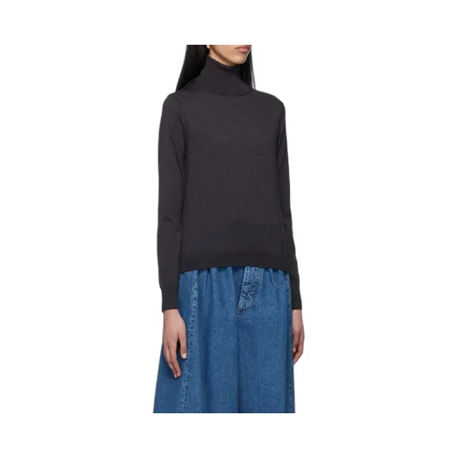 Maison Margiela Roll-Neck Stitching Detailed Jumper