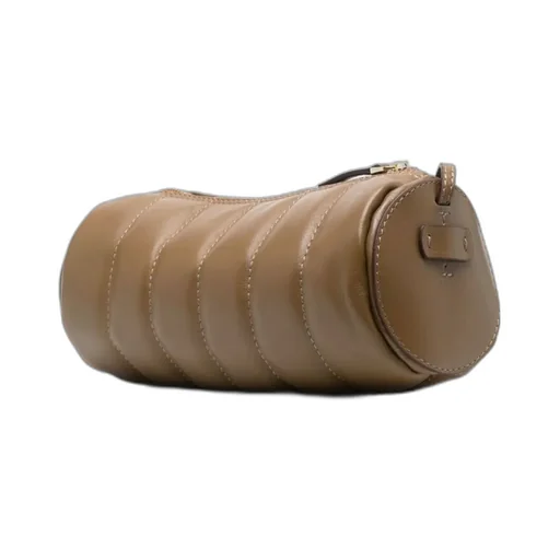 Manu Atelier Logo-Plaque Padded Cylinder Shoulder Bag