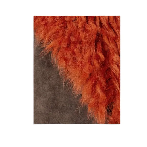 Logo Sheepskin Trimmed Casual Jacket