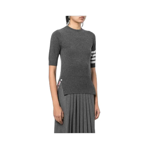 Thom Browne Short-Sleeved Knitted Top