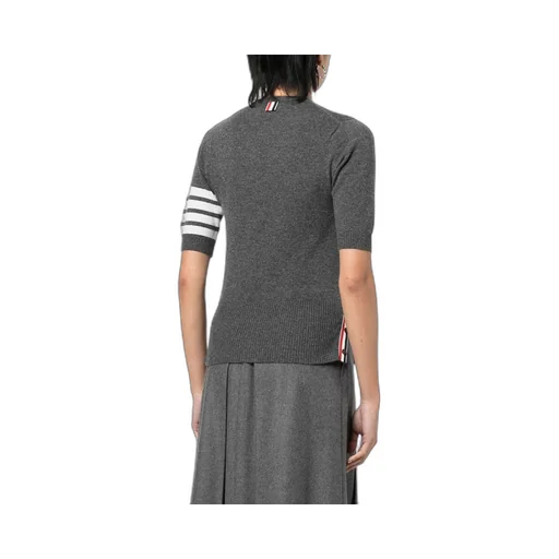Thom Browne Short-Sleeved Knitted Top