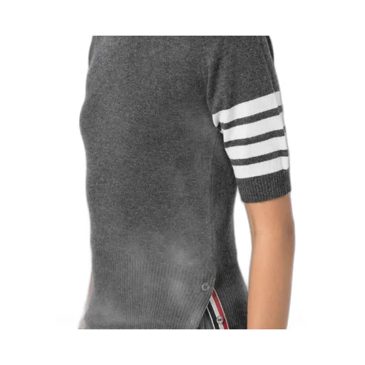 Thom Browne Short-Sleeved Knitted Top