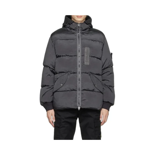 Compass Logo-Patch Padded Jacket