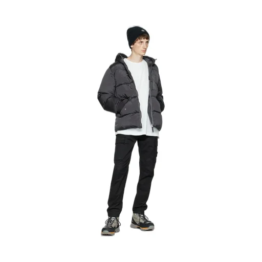 Compass Logo-Patch Padded Jacket