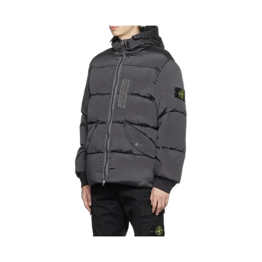 Compass Logo-Patch Padded Jacket