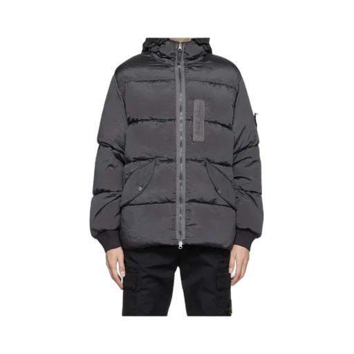 Compass Logo-Patch Padded Jacket