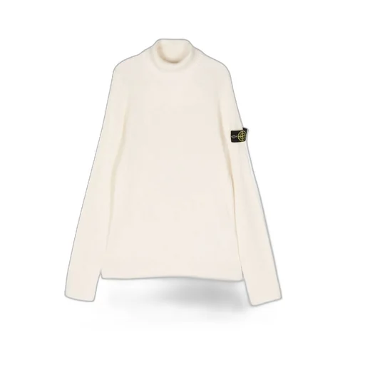 Stone Island Junior Compass-Patch Roll-Neck Jumper