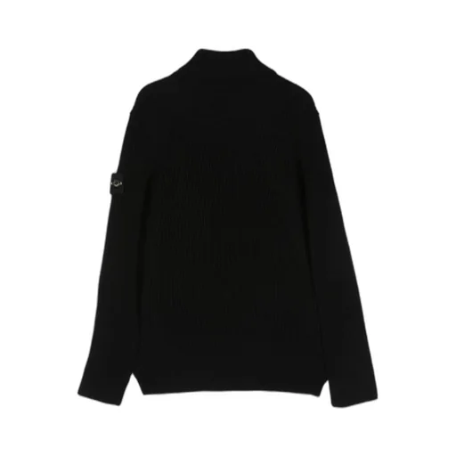Stone Island Junior Compass-Patch Roll-Neck Jumper