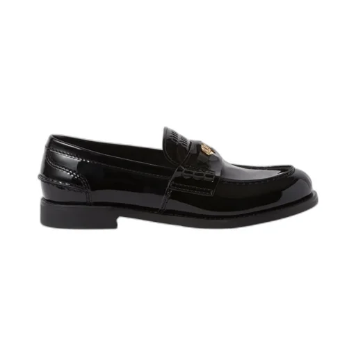Miu Miu Round Toe Penny Loafers
