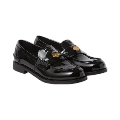 Miu Miu Round Toe Penny Loafers