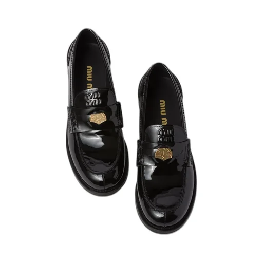 Miu Miu Round Toe Penny Loafers