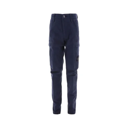 Stone Island Junior Logo Patch Cargo Trousers