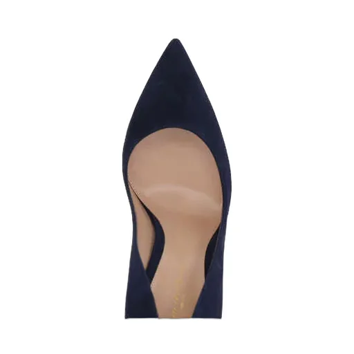 Pointed Suede Pumps