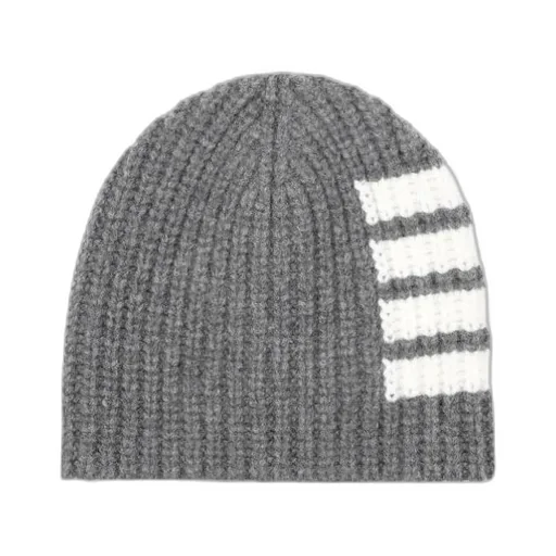 4-Bar Stripe Knitted Beanie