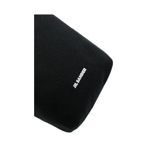 Jil Sander Logo-Printed Drawstring Clutch Bag
