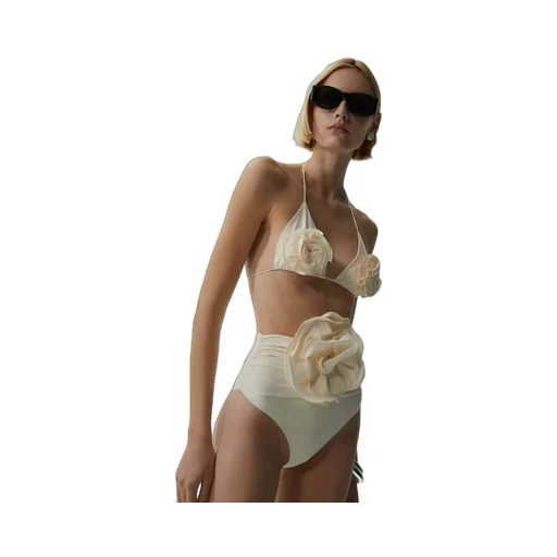 Magda Butrym Floral Strappy Triangle Bikini Top