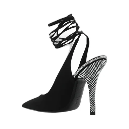 The Attico Venus Embellished Pointed-Toe Pumps