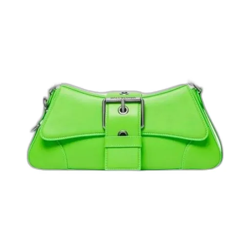 Lindsay Small Shoulder Bag With Strap In Bright Green