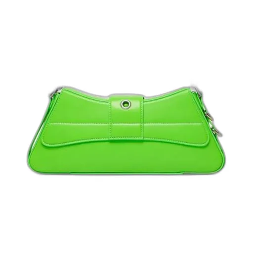 Lindsay Small Shoulder Bag With Strap In Bright Green