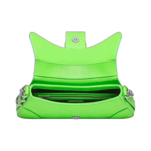 Lindsay Small Shoulder Bag With Strap In Bright Green