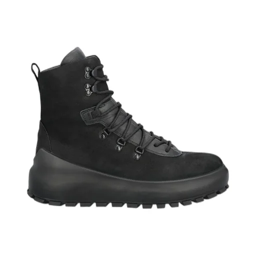 Stone Island Round-Toe Lace-Up Ankle Boots