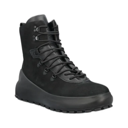 Stone Island Round-Toe Lace-Up Ankle Boots