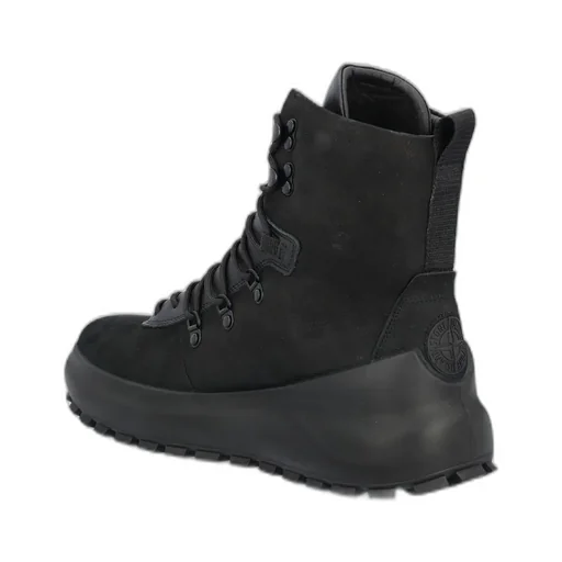 Stone Island Round-Toe Lace-Up Ankle Boots