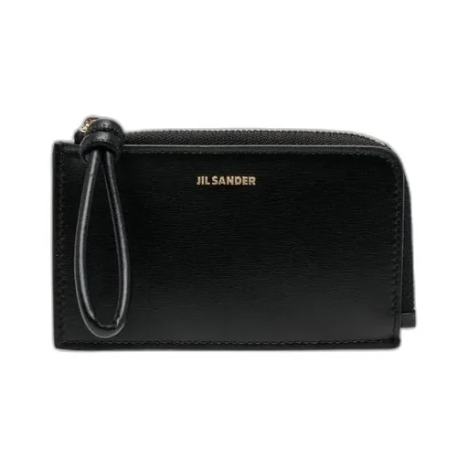 Jil Sander Logo Embossed Zipped Cardholder