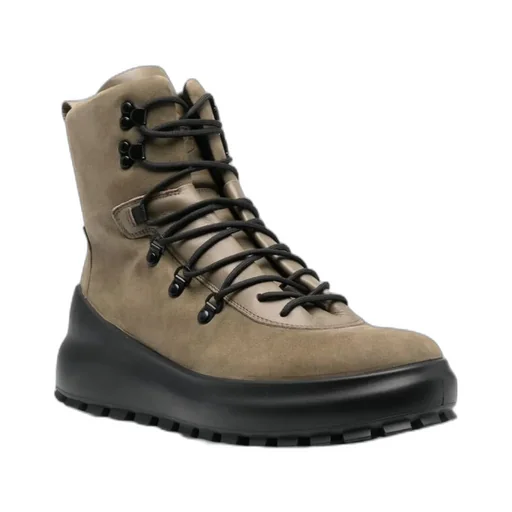 Lace-Up Suede Boots