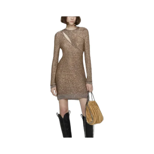 Stella Mccartney Sequin Knitted Mini Dress