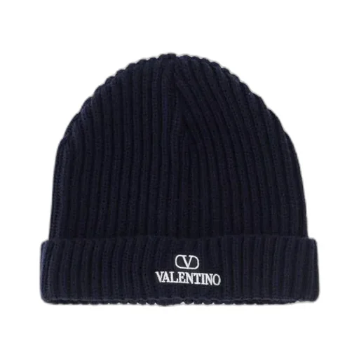 Valentino Logo Embroidered Knitted Beanie