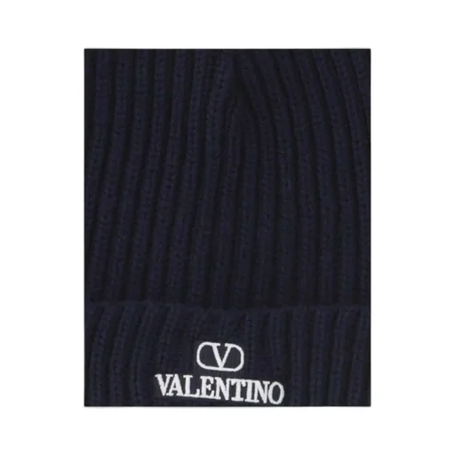Valentino Logo Embroidered Knitted Beanie