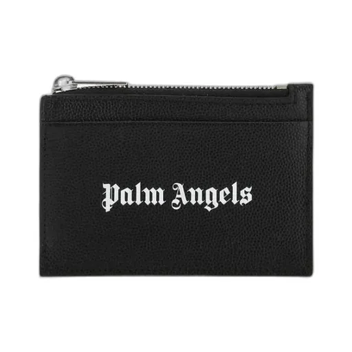 Palm Angels Logo Print Zipped Cardholder