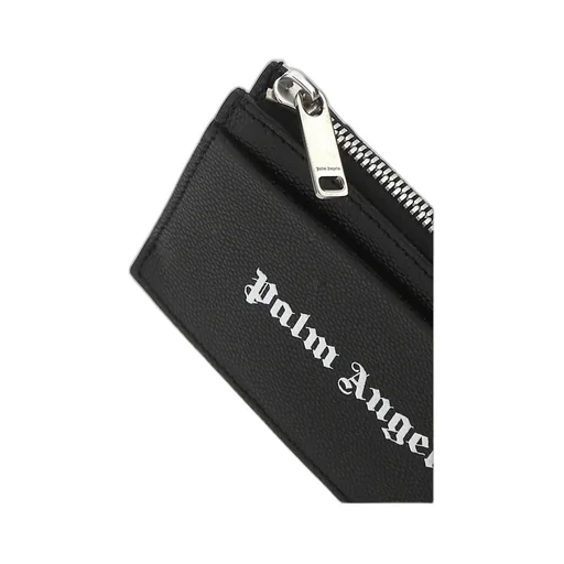 Palm Angels Logo Print Zipped Cardholder